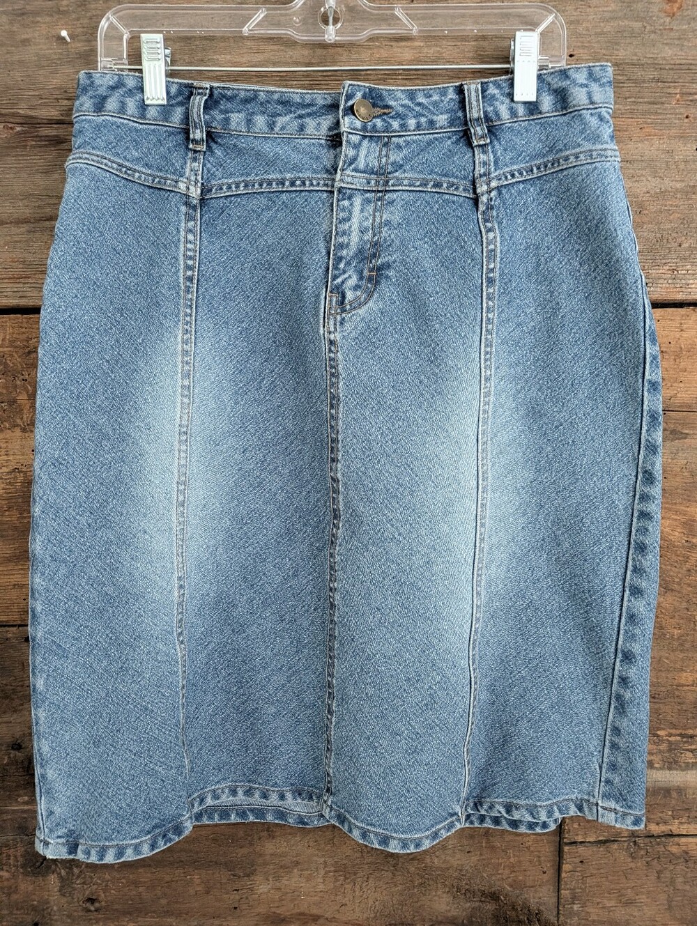 Kikit Women's 90s/Y2K Jean Skirt Size 12 Medium Wash